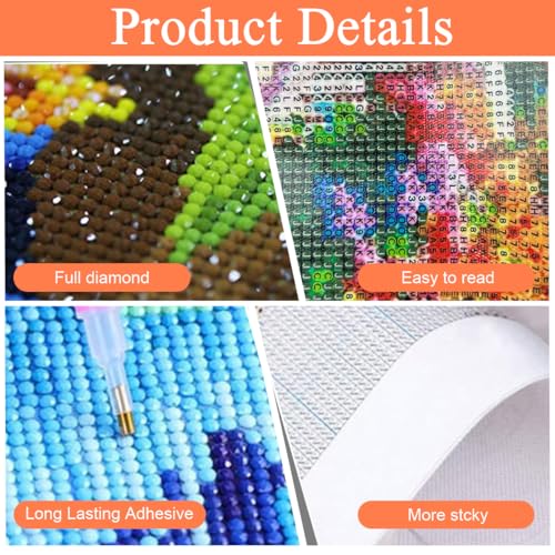 HASTHIP® Diamond Painting Kit 12x16 inch DIY Art Craft Lakeside Town Scenery Material for Home Wall Decor Gift with Tools and Accessories 2 PCS HASTHIP® Diamond Painting Kit 12x16 inch DIY Art Craft Lakeside Town Scenery Material for Home Wall Decor Gift with Tools and Accessories 2 PCS